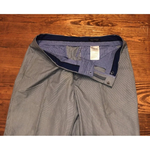 Banana Republic Pants Men 35 X 36 Non Iron Modern Slim Fit Pinstripe - Picture 2 of 6